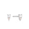 Silver Mother of Pearl and Kyoto Opal Stud Earrings